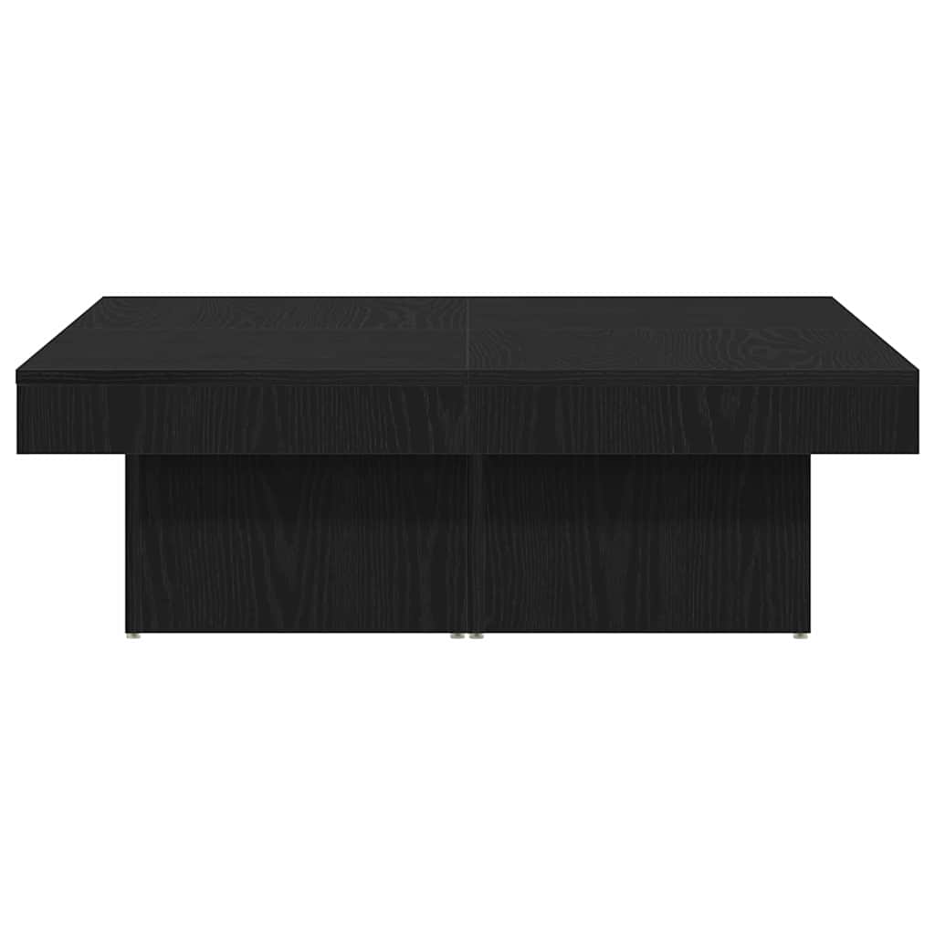 Masă de cafea Stejar negru 90 x 90 x 28 cm Lemn compozit GartenMobel Dekor