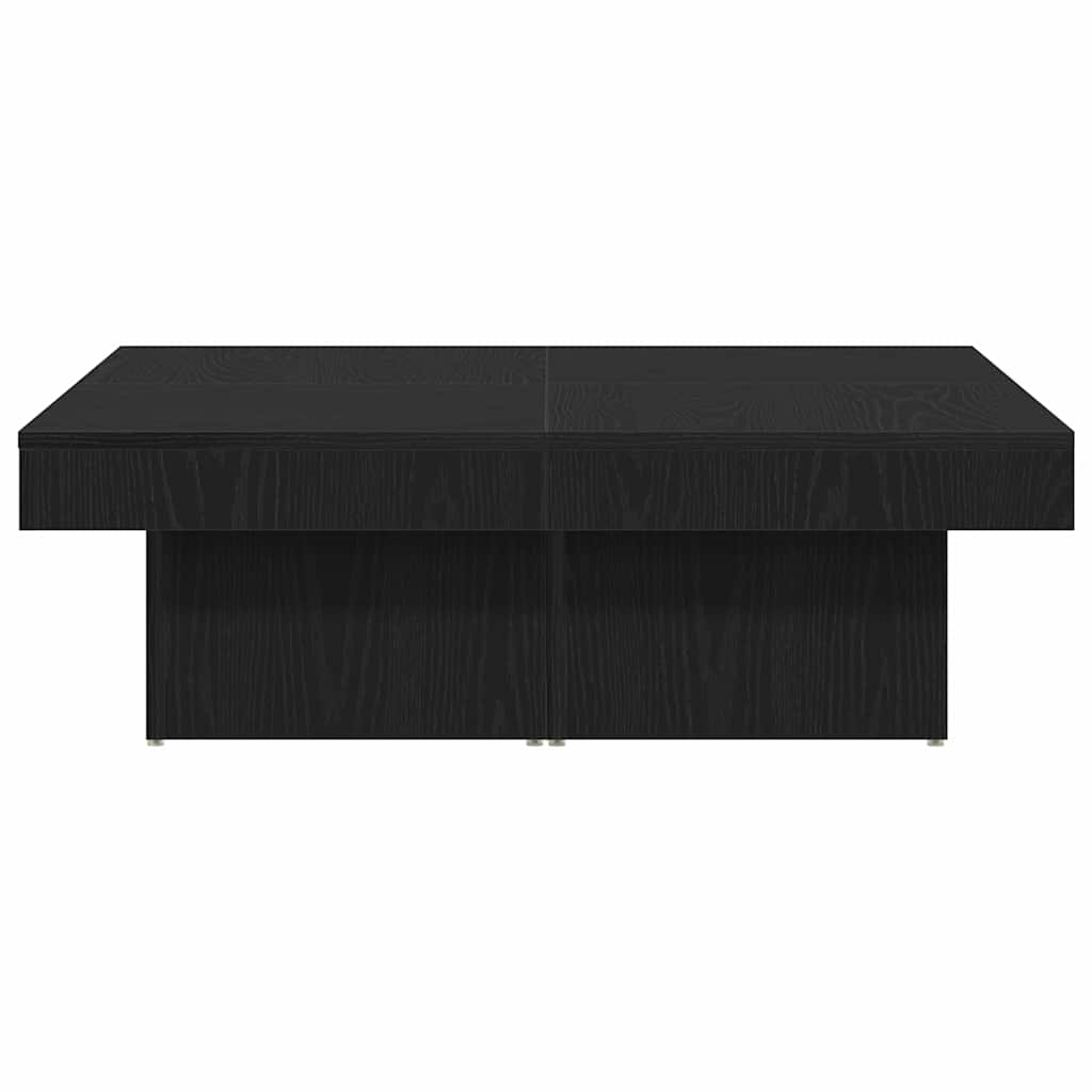 Masă de cafea Stejar negru 90 x 90 x 28 cm Lemn compozit GartenMobel Dekor