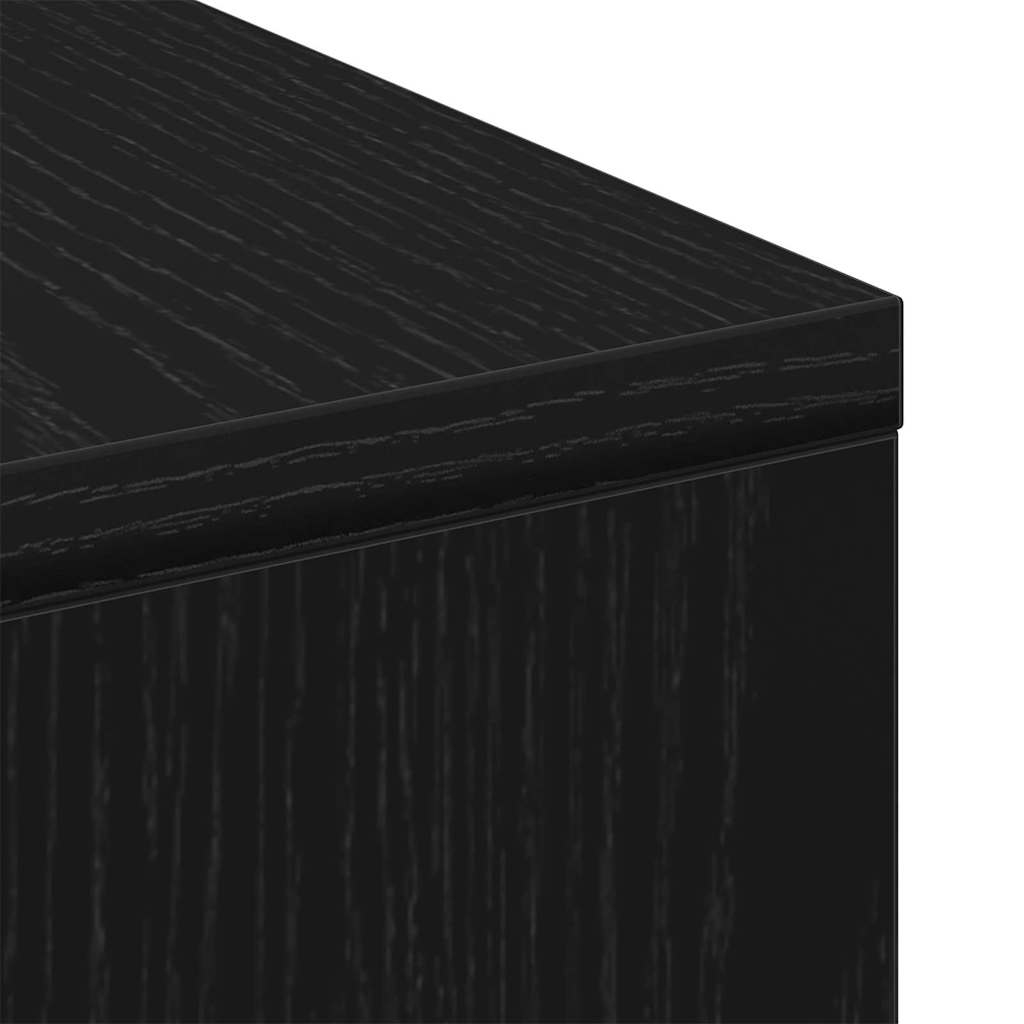 Masă de cafea Stejar negru 90 x 90 x 28 cm Lemn compozit GartenMobel Dekor