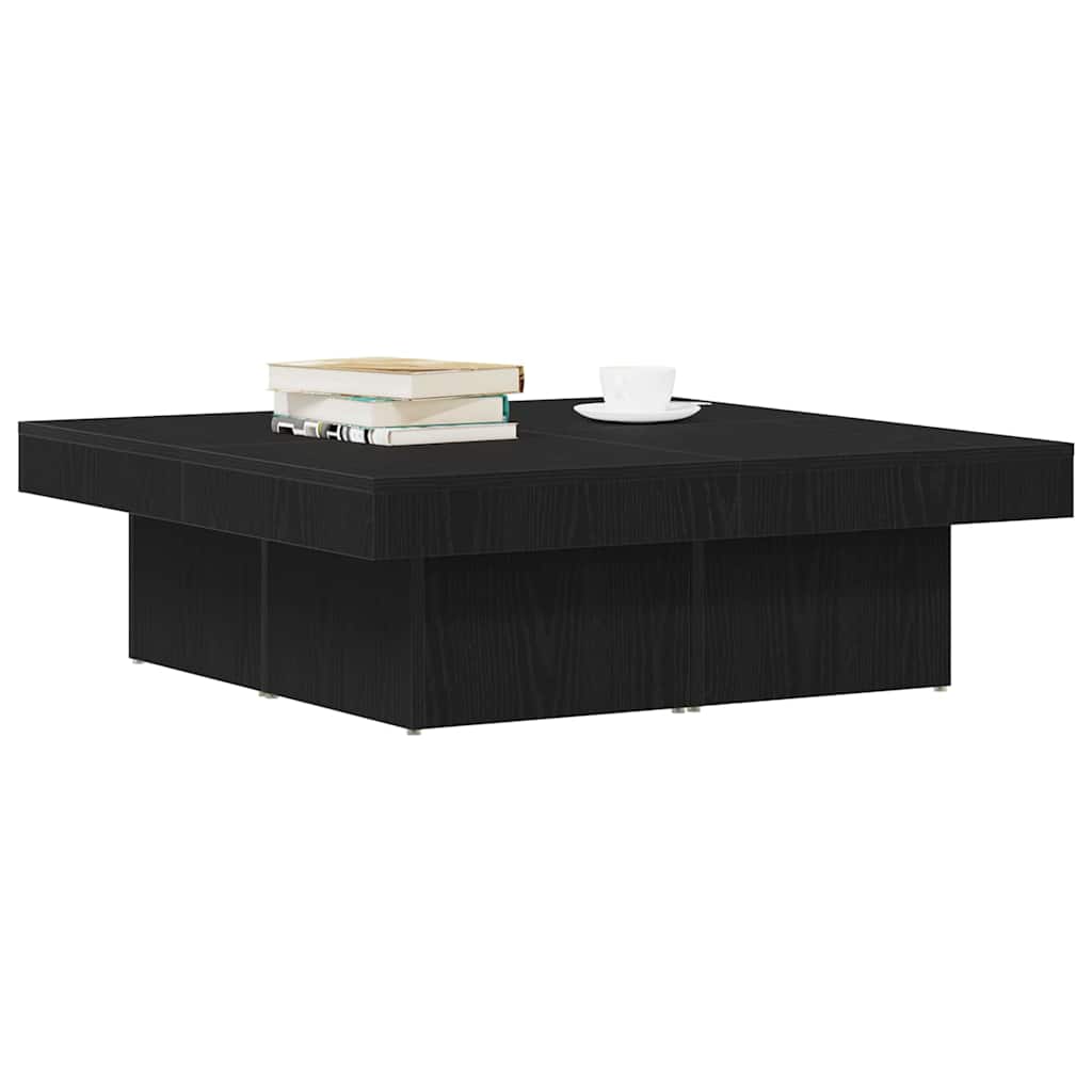Masă de cafea Stejar negru 90 x 90 x 28 cm Lemn compozit GartenMobel Dekor