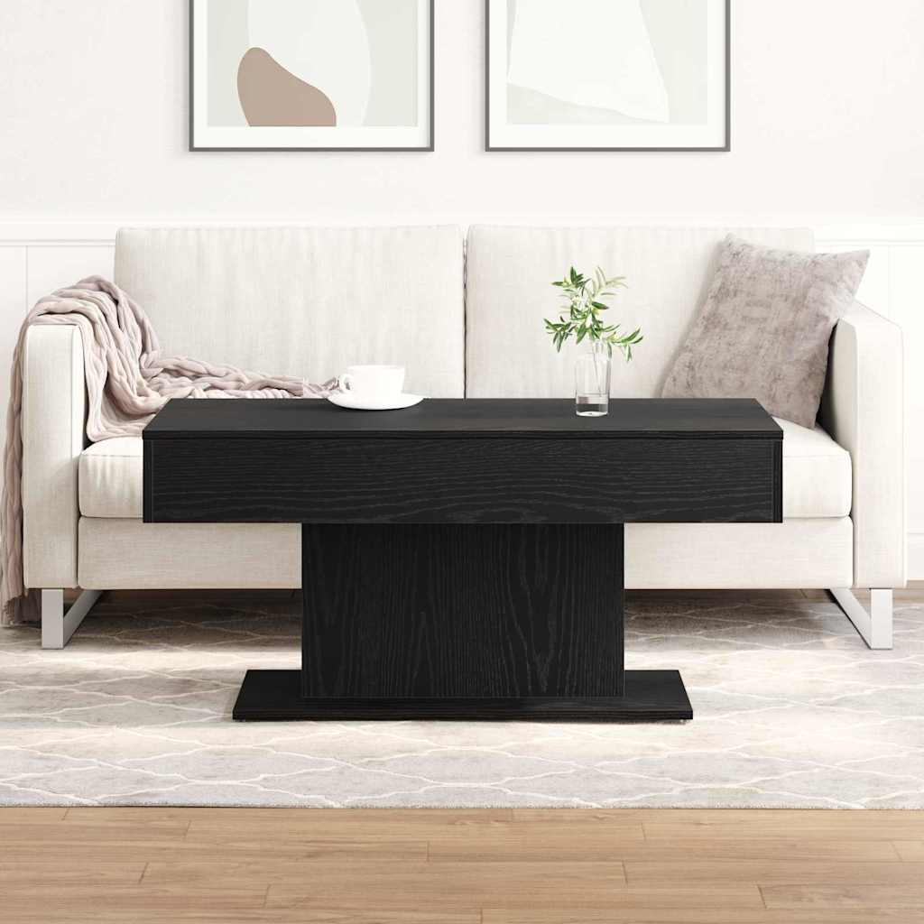 Masă de cafea Stejar negru 96 x 50 x 45 cm Lemn compozit GartenMobel Dekor