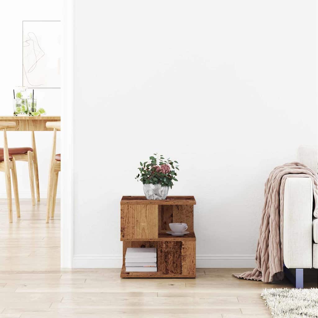 Masă laterală Lemn vechi 40 x 40 x 40 cm Lemn compozit GartenMobel Dekor