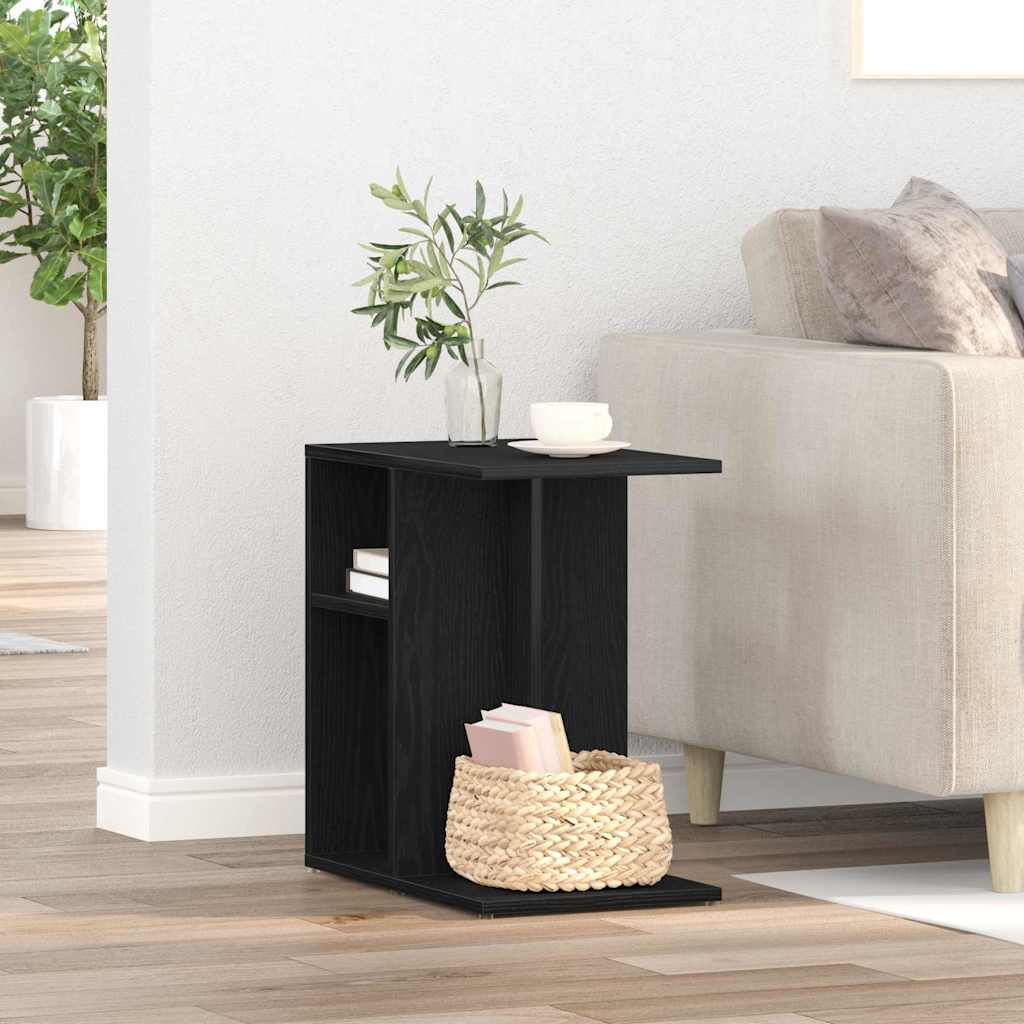Masă laterală Stejar negru 50 x 30 x 50 cm Lemn compozit GartenMobel Dekor