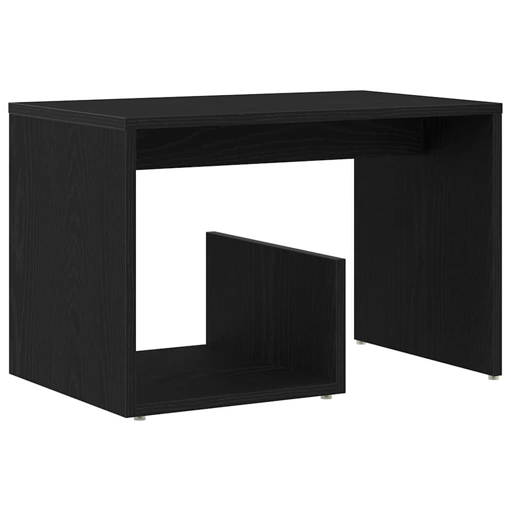 Masă laterală Stejar negru 59 x 36 x 38 cm Lemn compozit GartenMobel Dekor