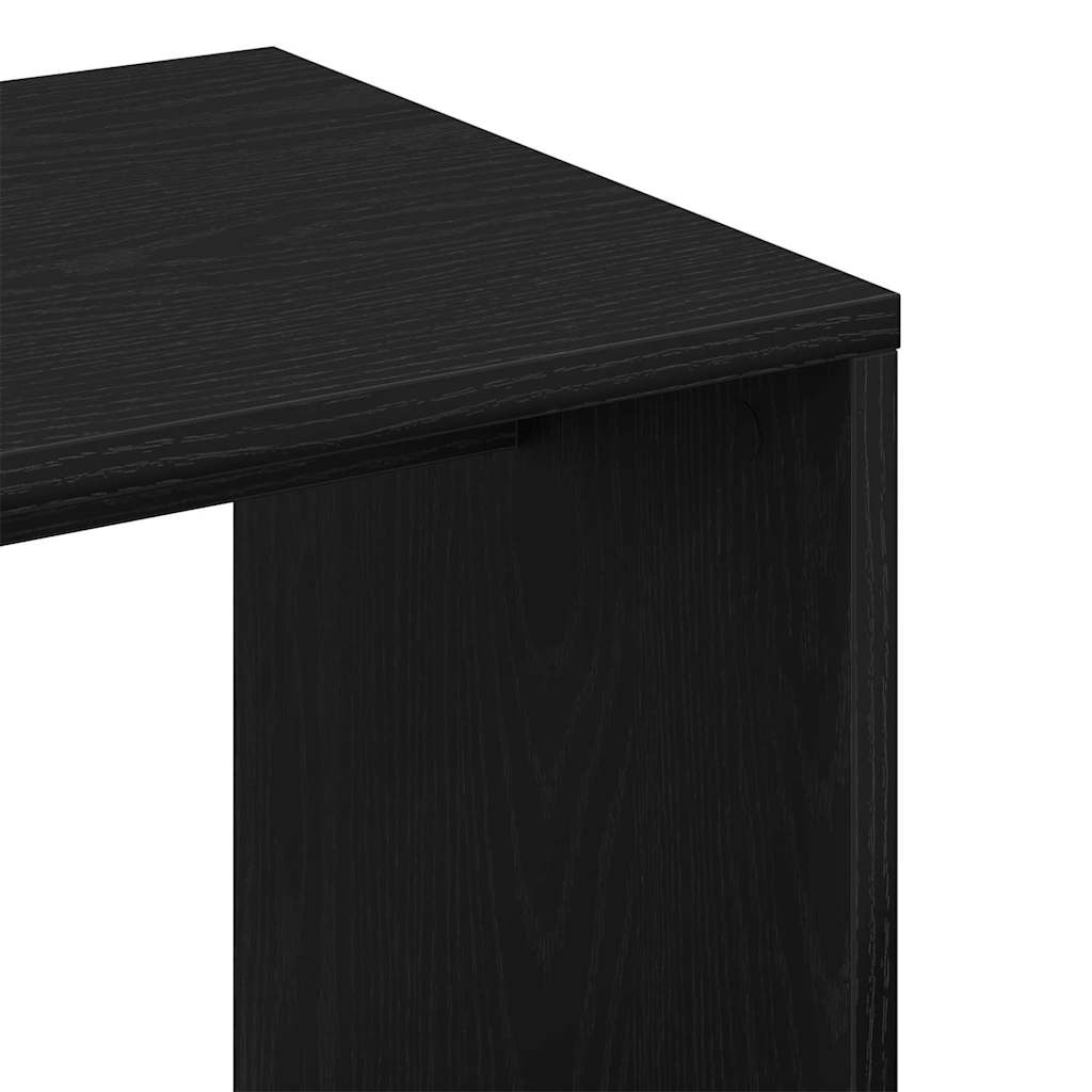 Masă laterală Stejar negru 59 x 36 x 38 cm Lemn compozit GartenMobel Dekor