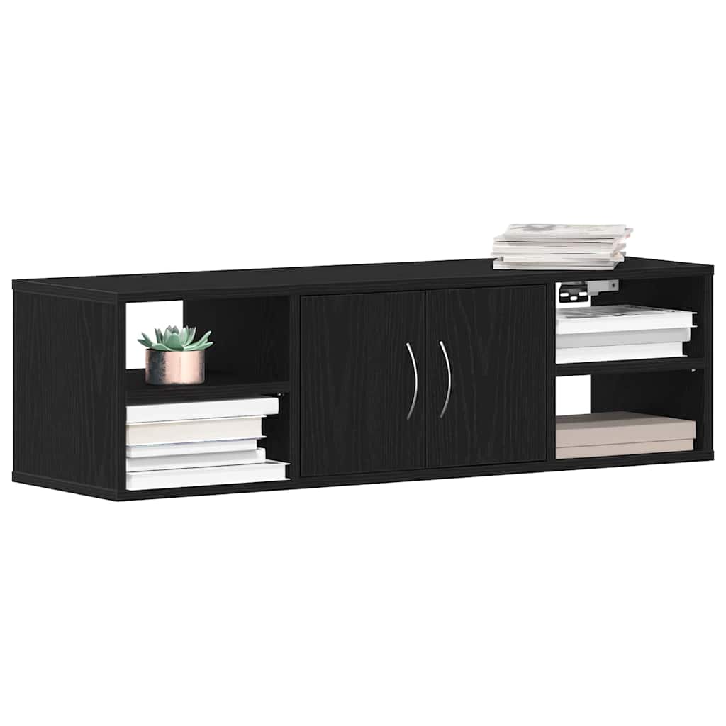 Raft de perete Stejar negru 140 x 41 x 75 cm Lemn compozit GartenMobel Dekor