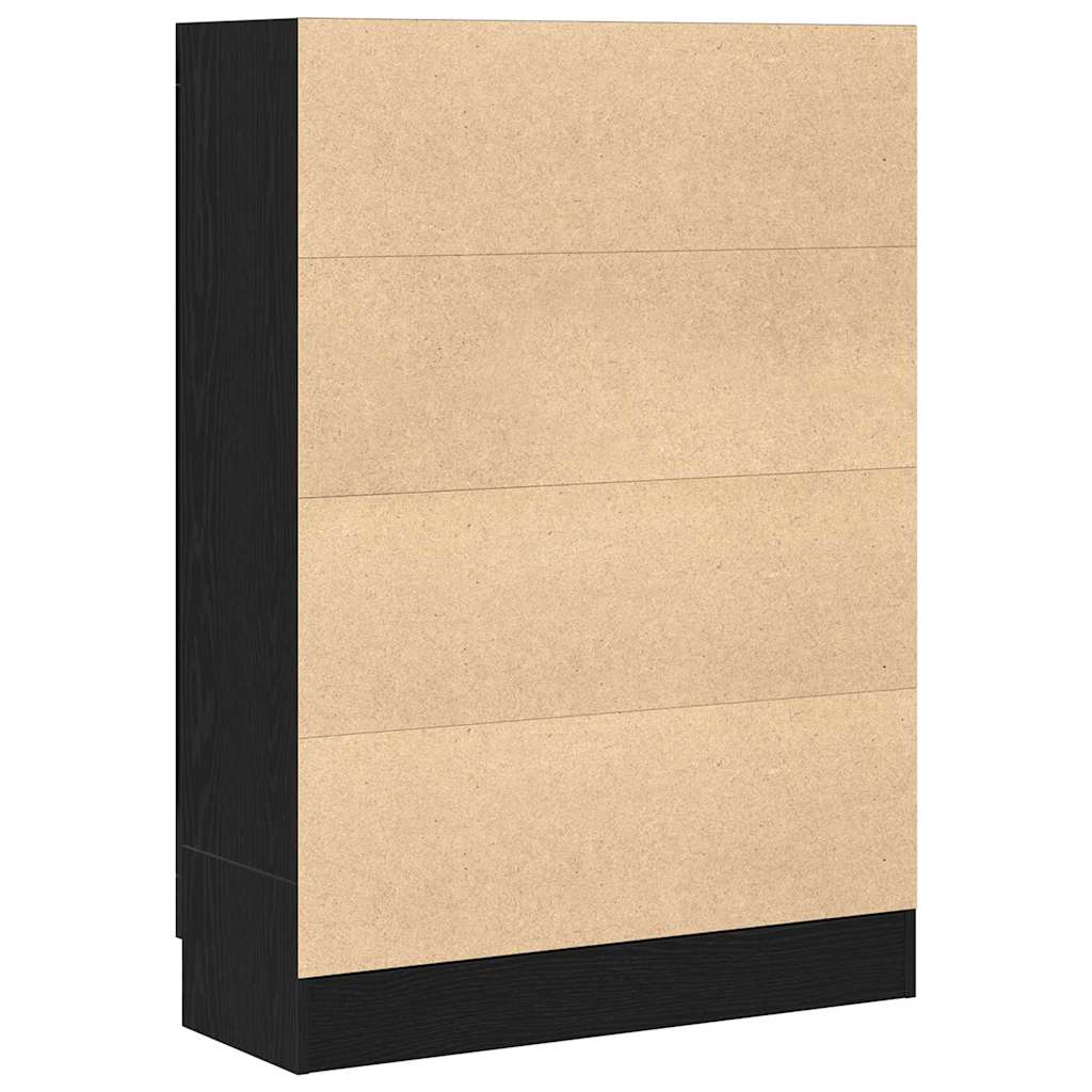 Raft pentru Cărți Stejar negru 82.5 x 30.5 x 115 cm GartenMobel Dekor