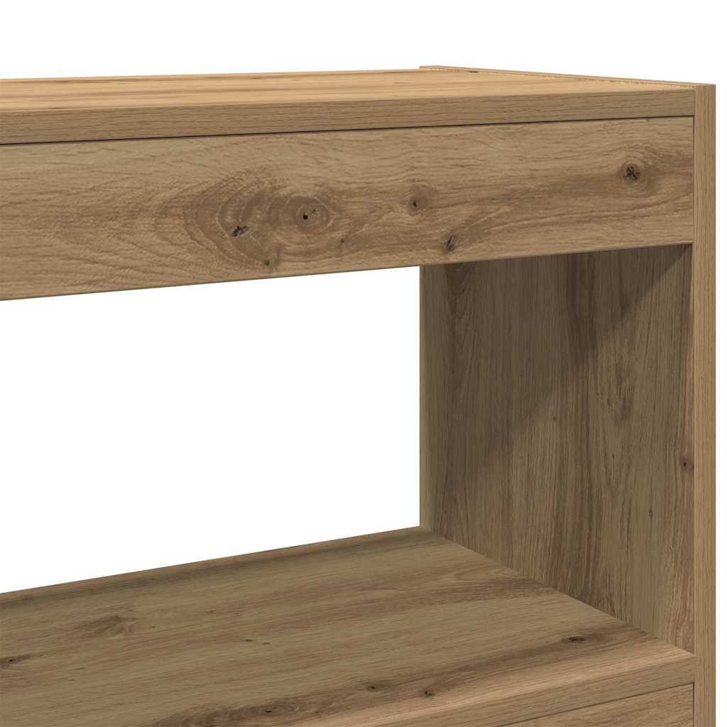 Bibliotecă stejar artizanal 100 x 30 x 72 cm Lemn compozit GartenMobel Dekor