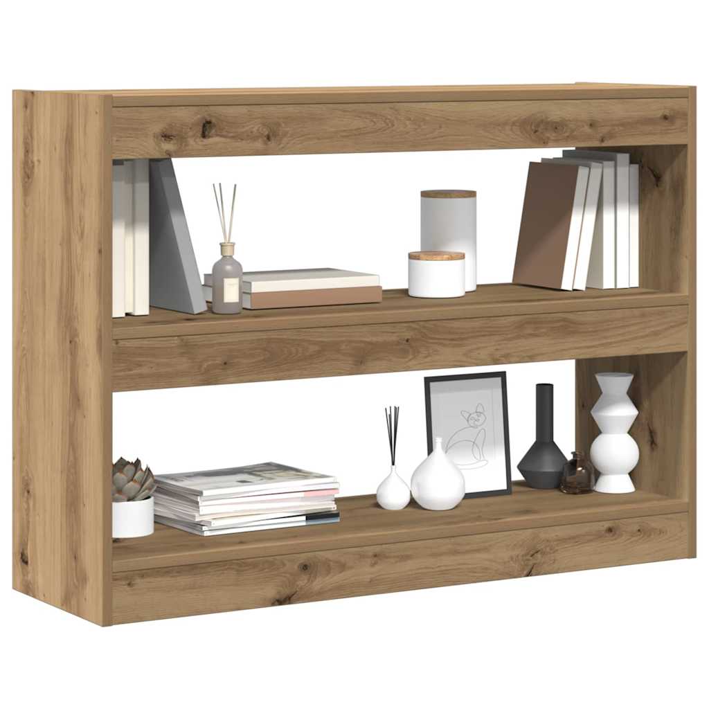 Bibliotecă stejar artizanal 100 x 30 x 72 cm Lemn compozit GartenMobel Dekor