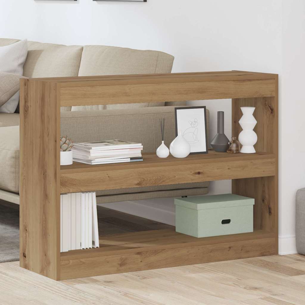 Bibliotecă stejar artizanal 100 x 30 x 72 cm Lemn compozit GartenMobel Dekor