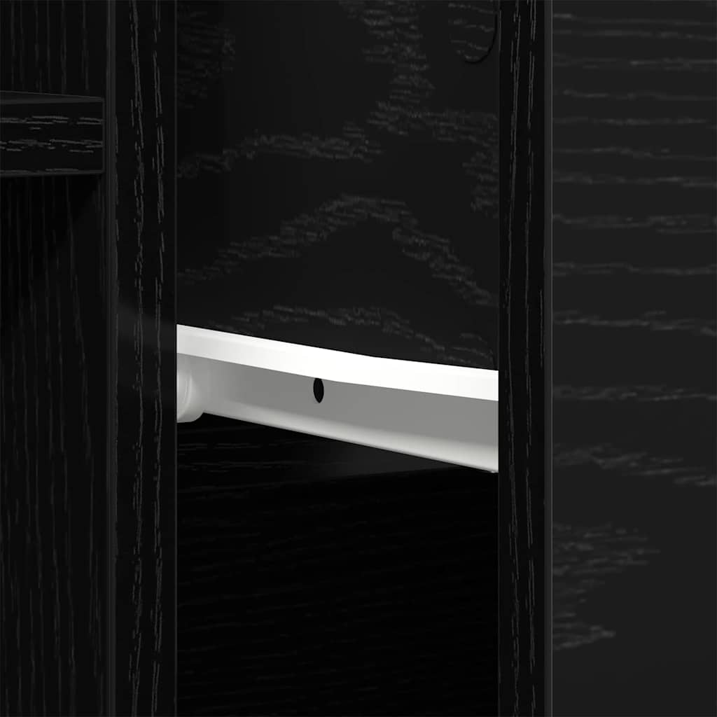 Bufet cu sertar Negru 60 x 30 x 70 cm Lemn compozit GartenMobel Dekor