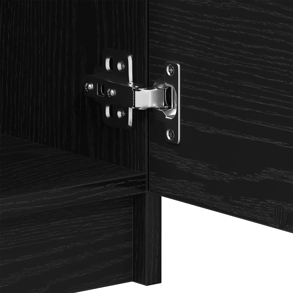 Bufet cu sertar Negru 60 x 30 x 70 cm Lemn compozit GartenMobel Dekor