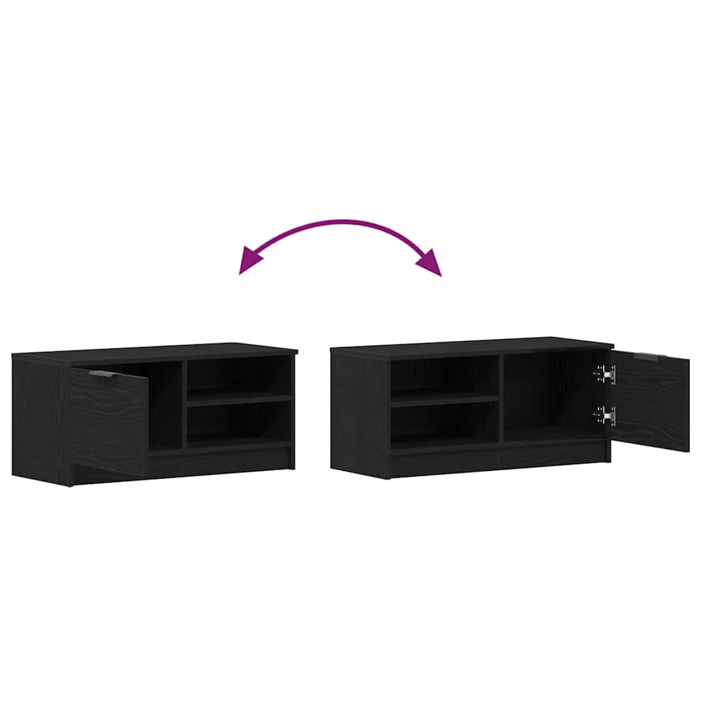 Cabinet TV 2 pcs Negru 80 x 35 x 36.5 cm Lemn compozit GartenMobel Dekor