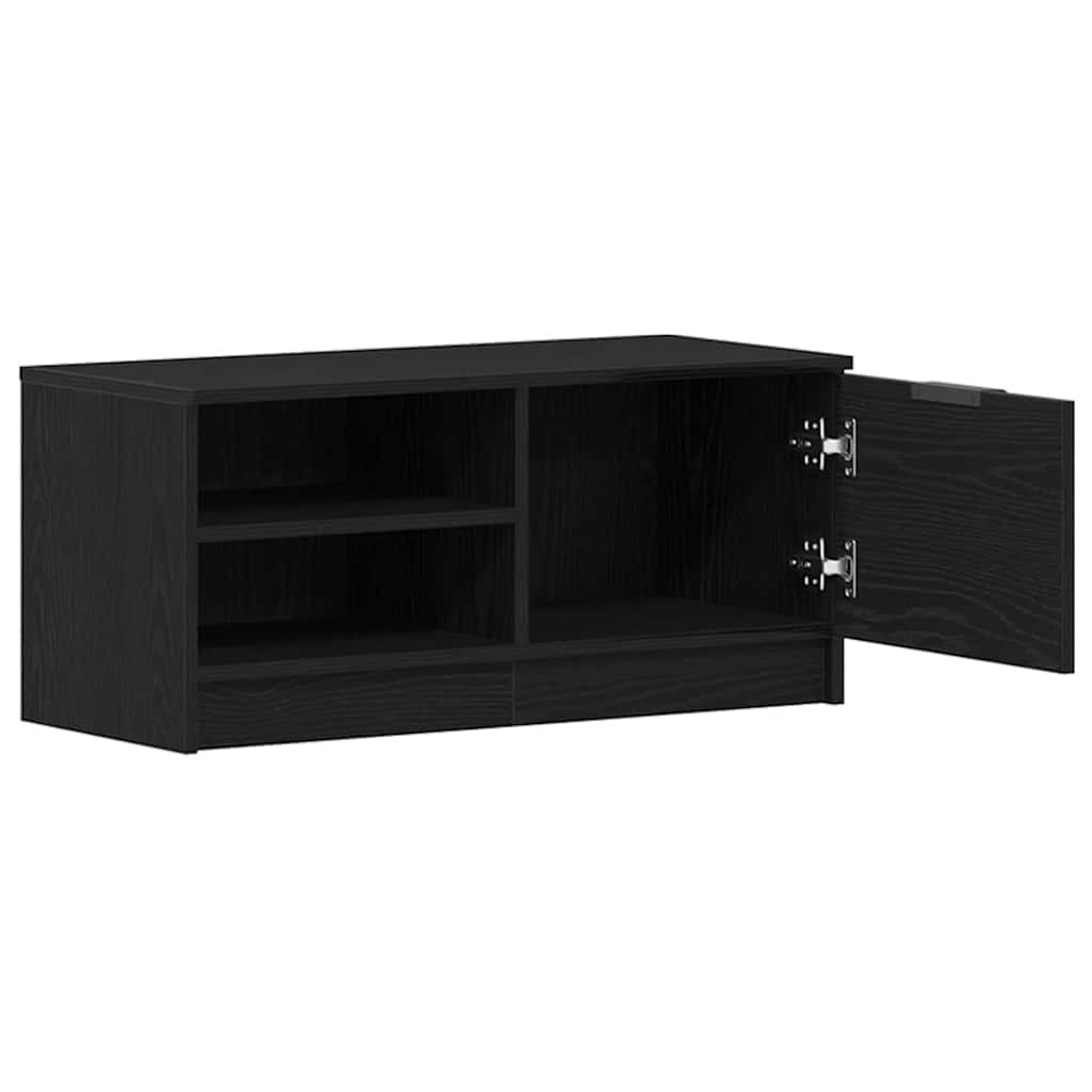 Cabinet TV Negru 80 x 35 x 36.5 cm Lemn compozit GartenMobel Dekor