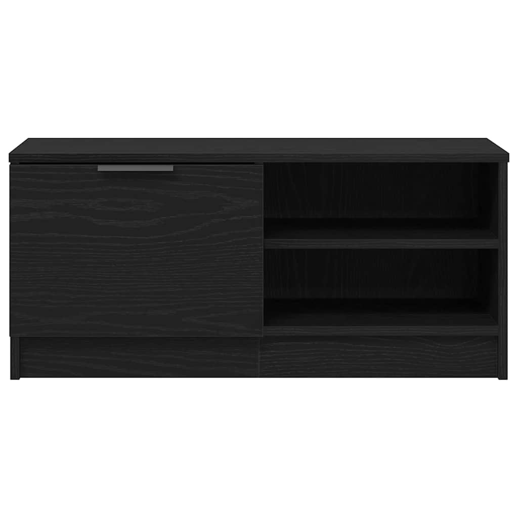 Cabinet TV Negru 80 x 35 x 36.5 cm Lemn compozit GartenMobel Dekor