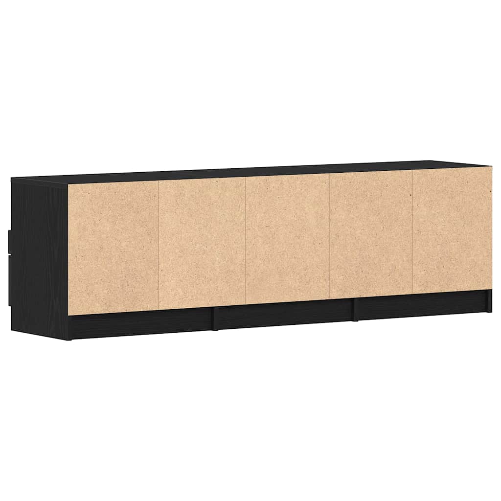 Cabinet TV cu sertar Negru 150 x 33.5 x 45 cm Lemn compozit GartenMobel Dekor