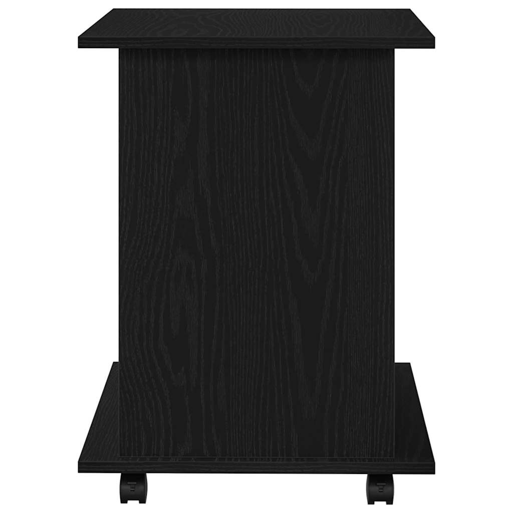 Cabinet mobil Stejar negru 60 x 45 x 55 cm Lemn compozit GartenMobel Dekor