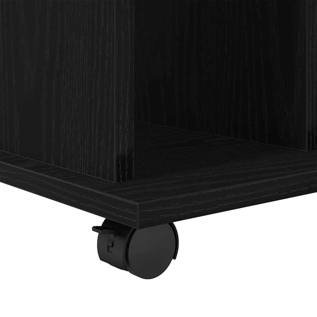 Cabinet mobil Stejar negru 60 x 45 x 55 cm Lemn compozit GartenMobel Dekor