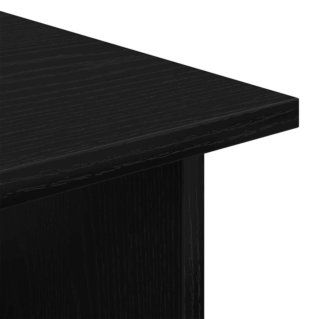 Cabinet mobil Stejar negru 60 x 45 x 55 cm Lemn compozit GartenMobel Dekor