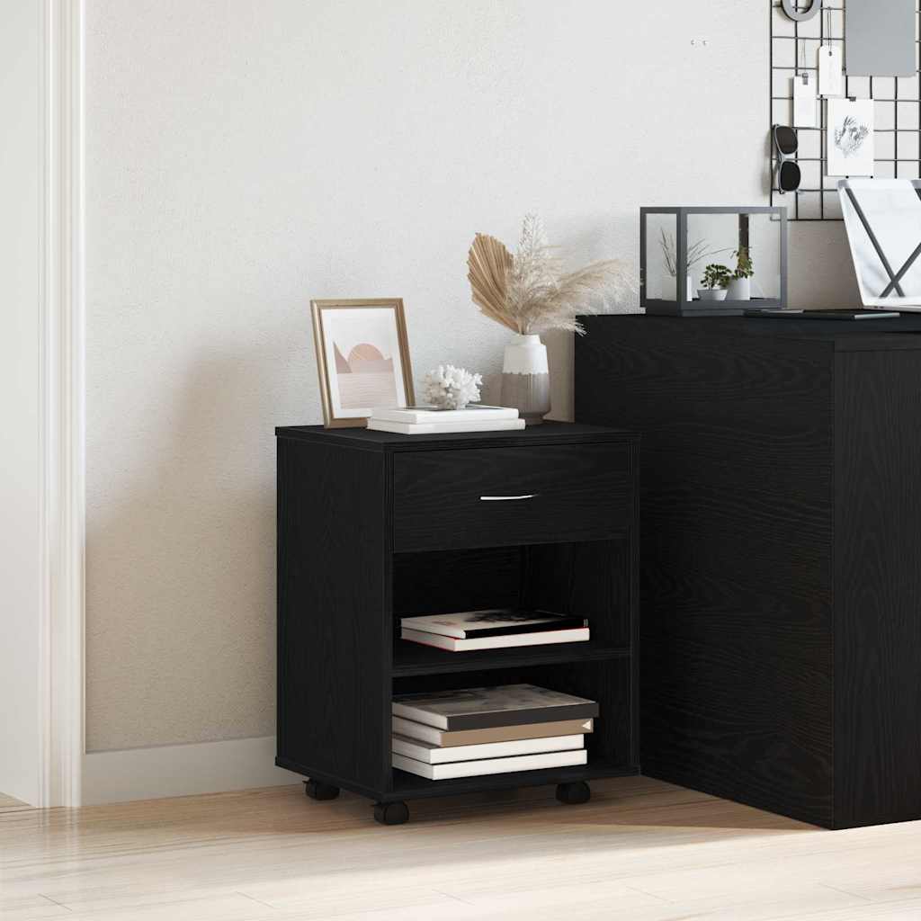 Dulap de depozitare Stejar negru 46 x 36 x 59 cm Lemn compozit GartenMobel Dekor