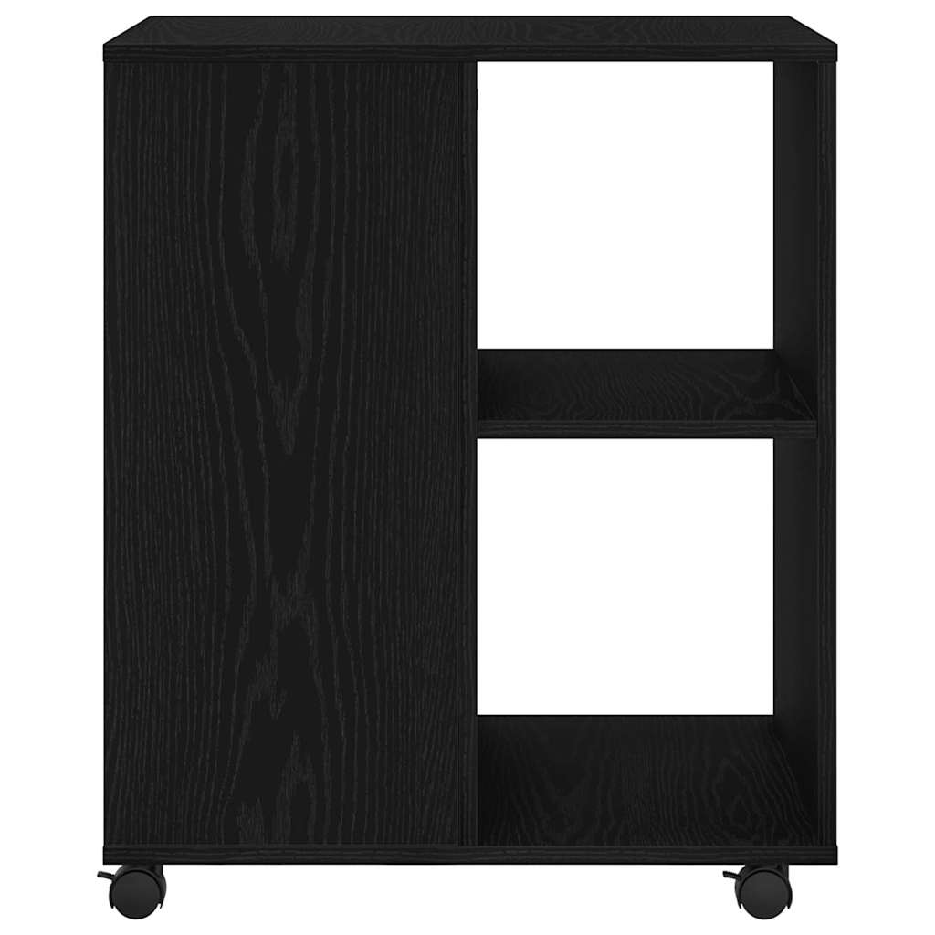 Dulap de depozitare cu roata Stejar negru 60 x 53 x 72.5 cm GartenMobel Dekor
