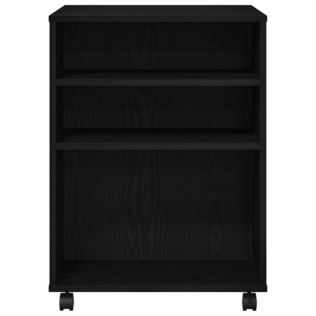 Dulap de depozitare cu roata Stejar negru 60 x 53 x 72.5 cm GartenMobel Dekor