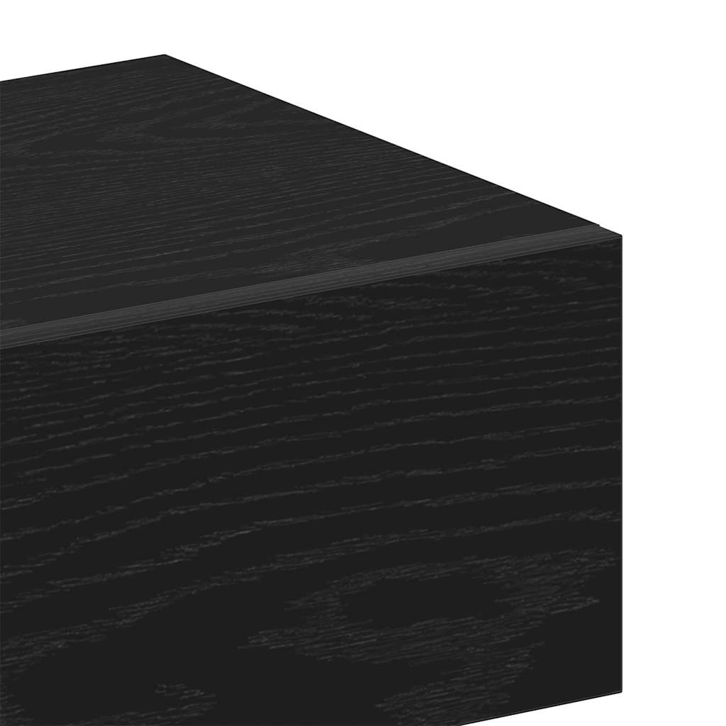 Dulap de noapte Stejar negru 46 x 29.5 x 30 cm Lemn compozit GartenMobel Dekor