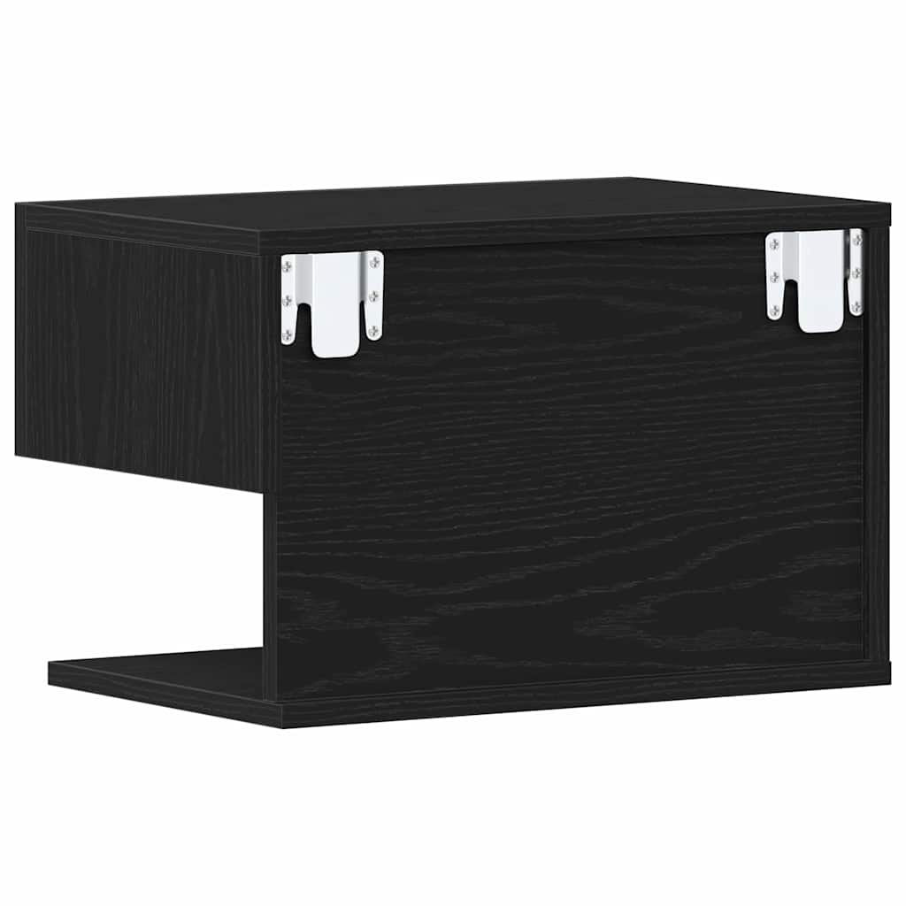 Dulap de noapte Stejar negru 46 x 29.5 x 30 cm Lemn compozit GartenMobel Dekor