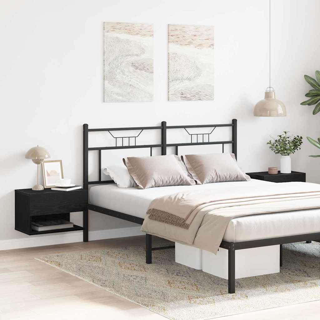 Dulap de noapte cu sertar 2 pcs Stejar negru 46 x 29.5 x 30 cm GartenMobel Dekor