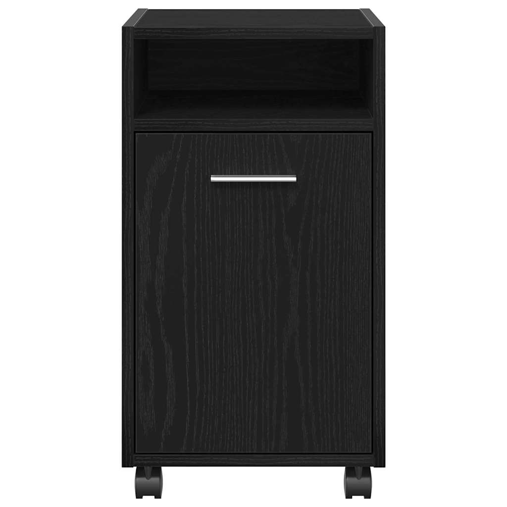 Dulap lateral cu roți cu roata Stejar negru 33 x 38 x 60 cm GartenMobel Dekor