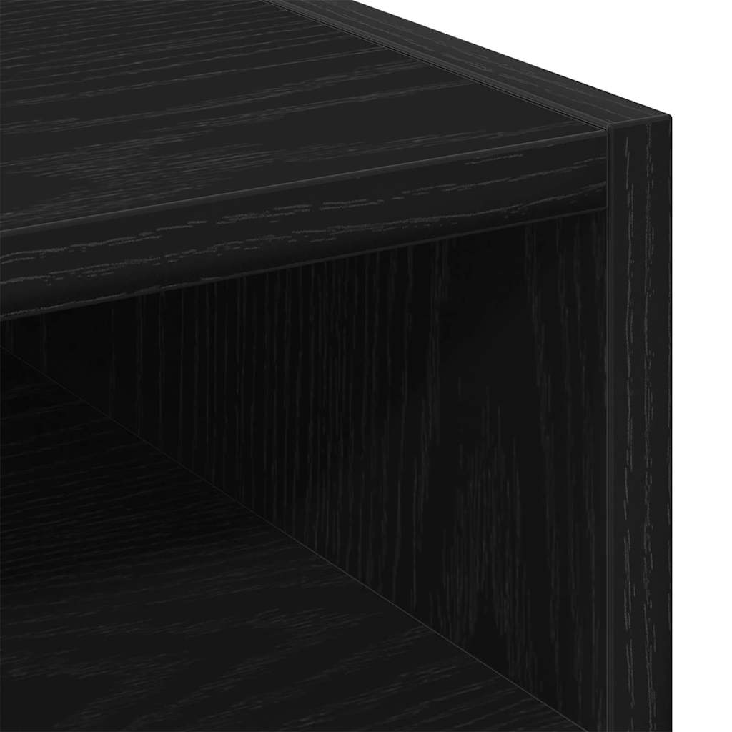 Dulap lateral cu roți cu roata Stejar negru 33 x 38 x 60 cm GartenMobel Dekor