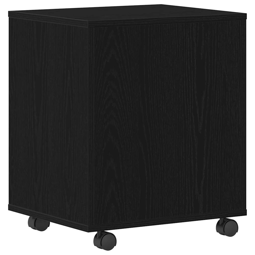 Dulap pe roți Stejar negru 45 x 38 x 54 cm Lemn compozit GartenMobel Dekor