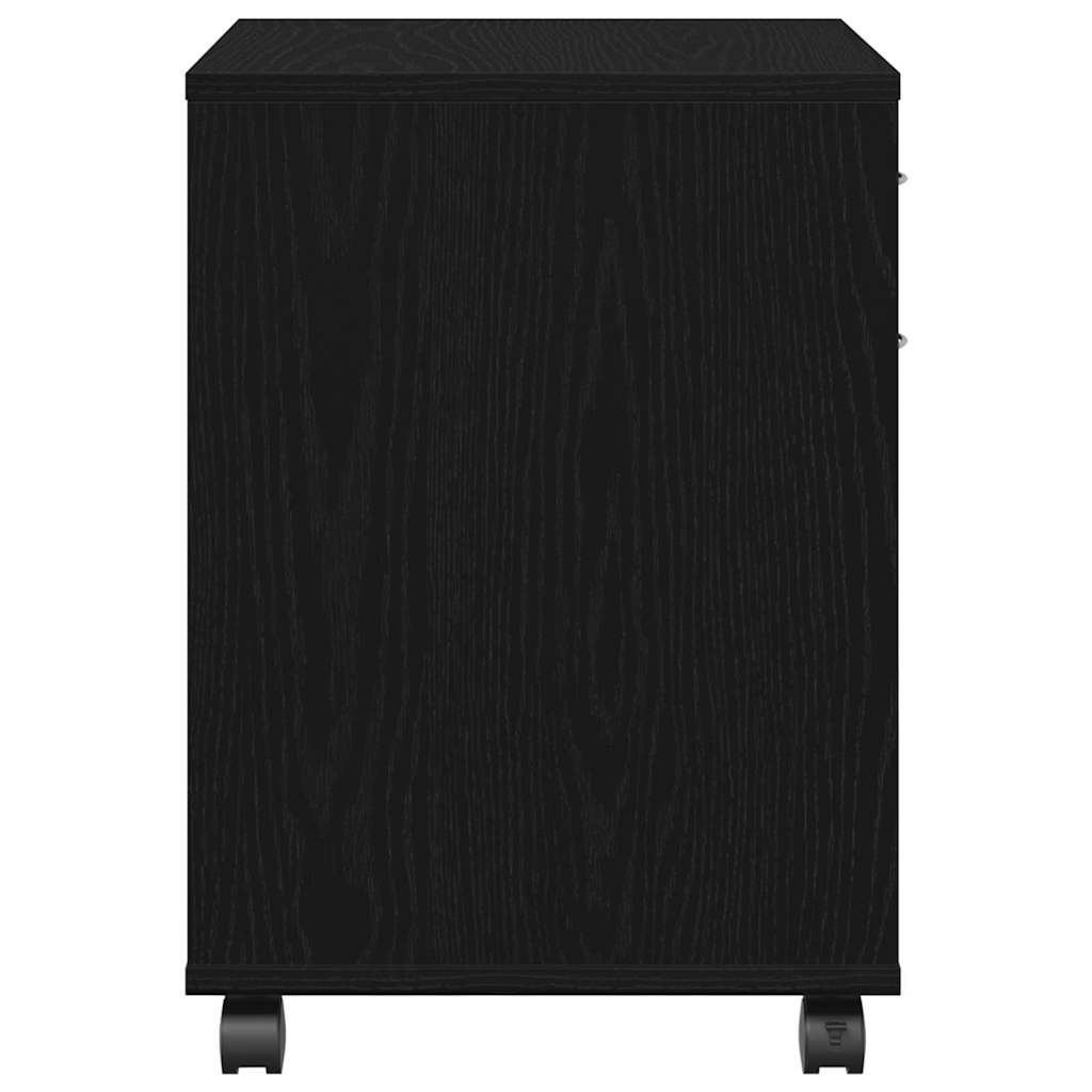 Dulap pe roți Stejar negru 45 x 38 x 54 cm Lemn compozit GartenMobel Dekor