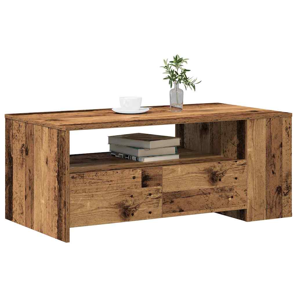 Masă de cafea Lemn vechi 102 x 55 x 43.5 cm Lemn compozit GartenMobel Dekor