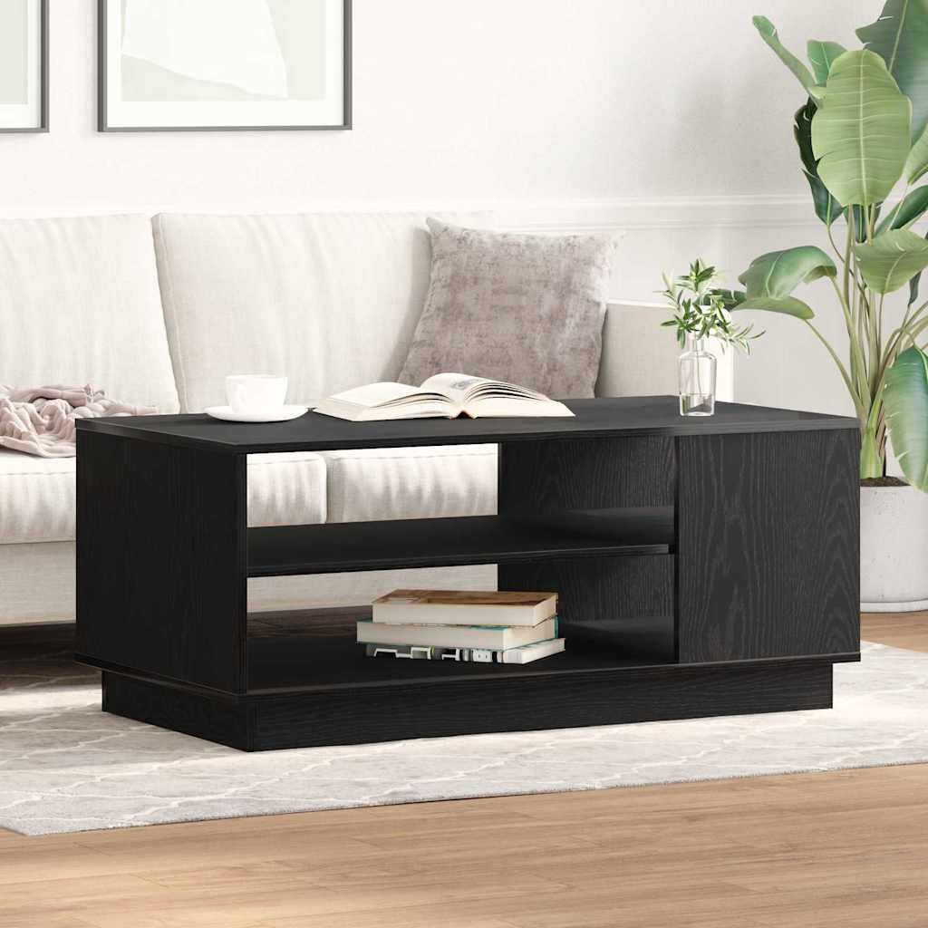 Masă de cafea Stejar negru 102 x 55 x 43 cm Lemn compozit GartenMobel Dekor