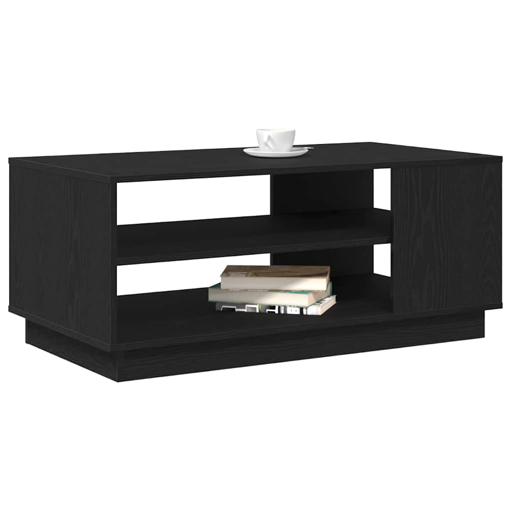 Masă de cafea Stejar negru 102 x 55 x 43 cm Lemn compozit GartenMobel Dekor