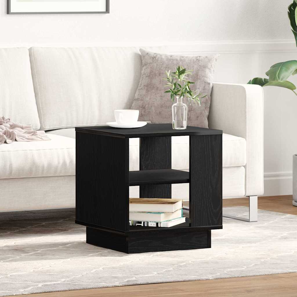 Masă de cafea Stejar negru 40 x 40 x 43 cm Lemn compozit GartenMobel Dekor