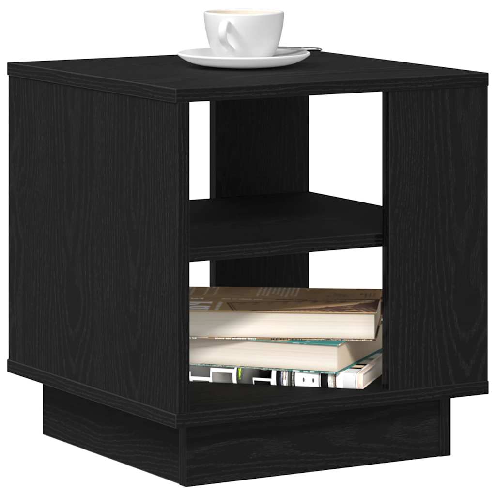 Masă de cafea Stejar negru 40 x 40 x 43 cm Lemn compozit GartenMobel Dekor