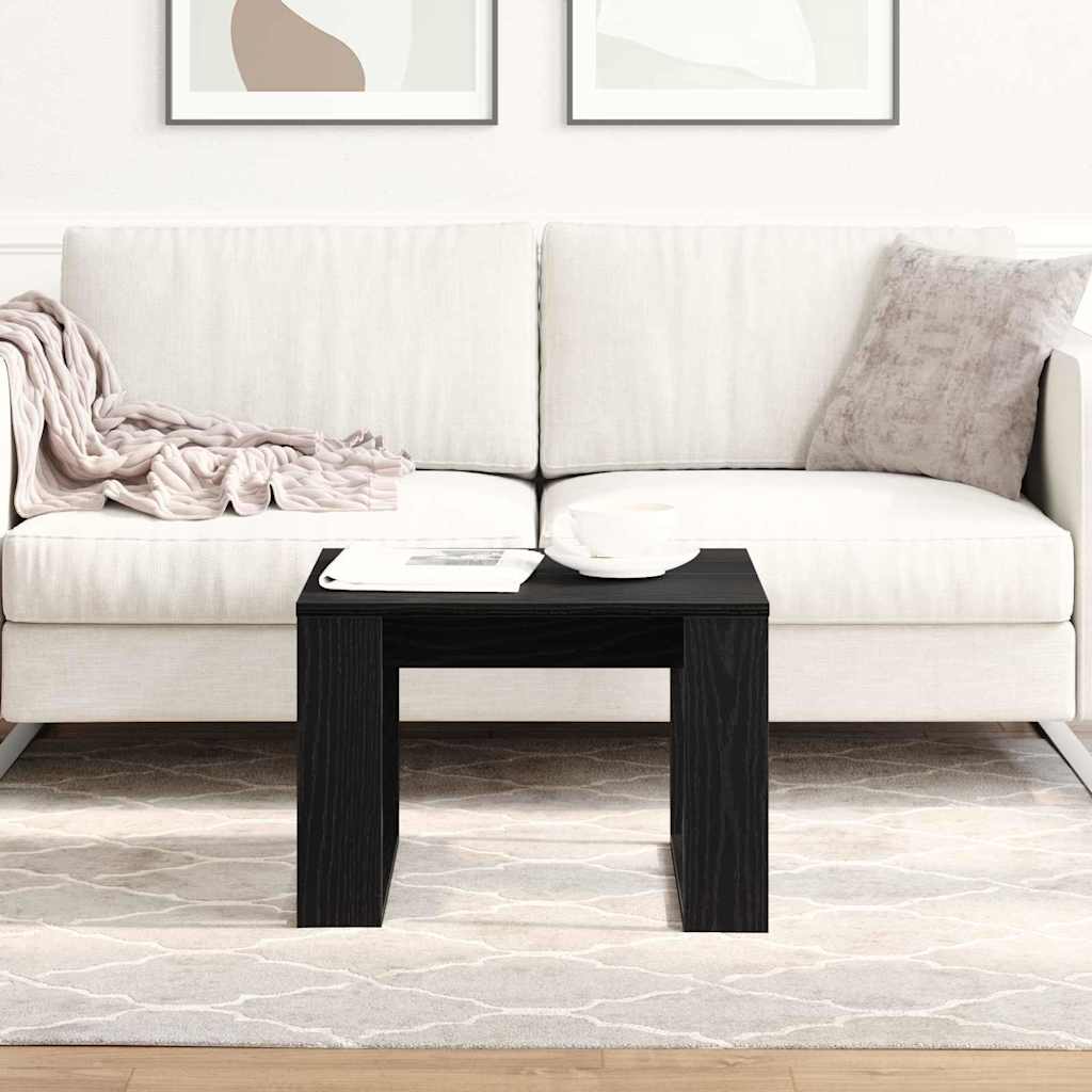 Masă de cafea Stejar negru 50 x 50 x 35 cm Lemn compozit GartenMobel Dekor