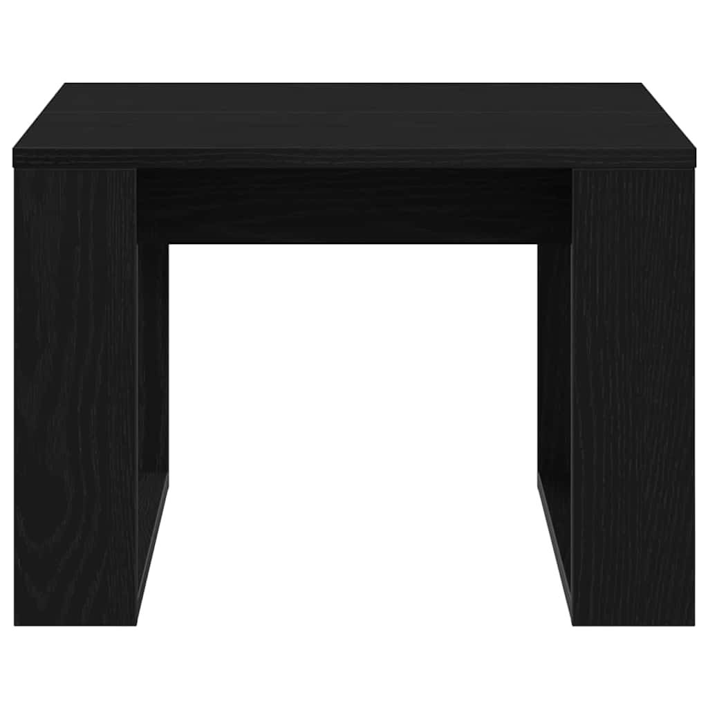 Masă de cafea Stejar negru 50 x 50 x 35 cm Lemn compozit GartenMobel Dekor