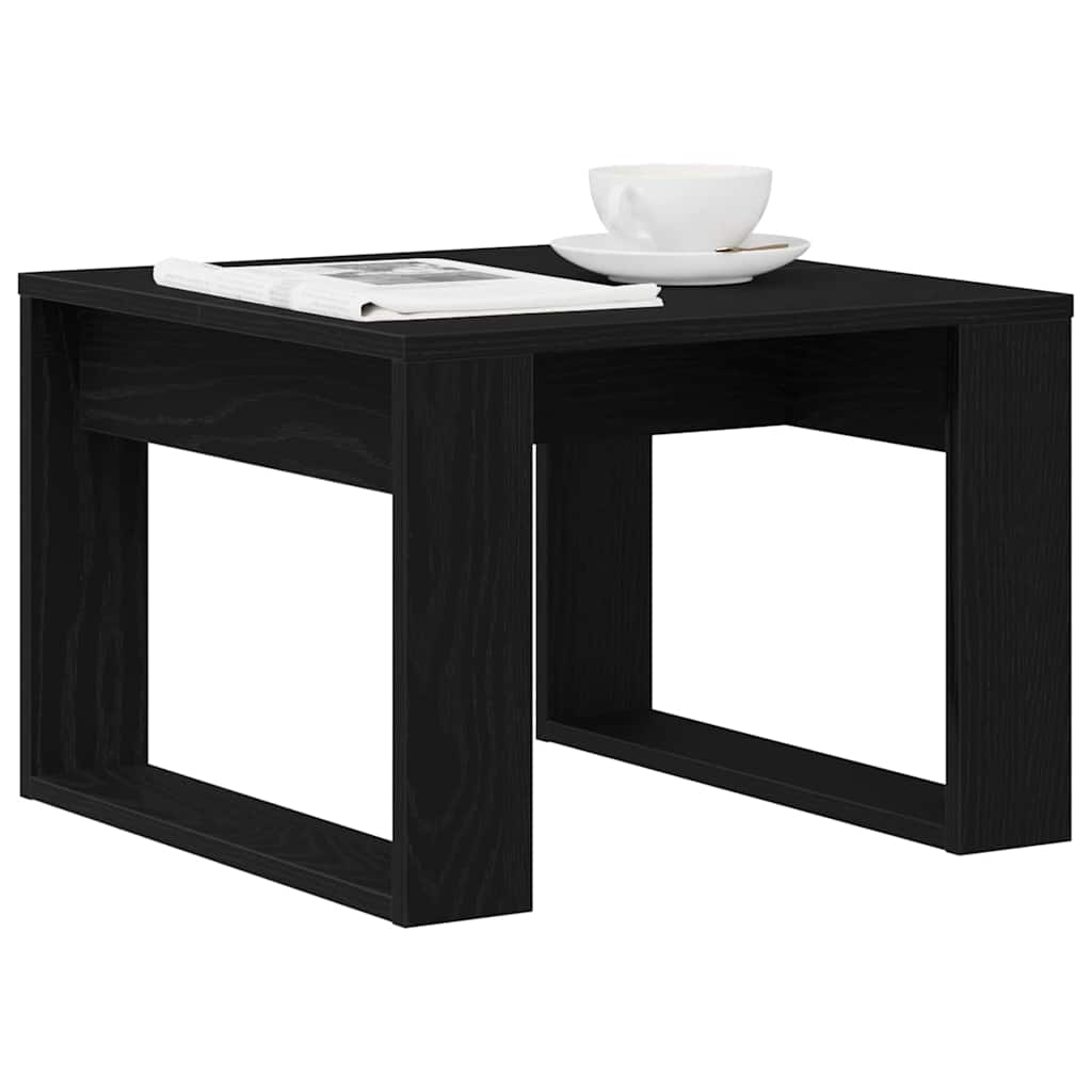 Masă de cafea Stejar negru 50 x 50 x 35 cm Lemn compozit GartenMobel Dekor