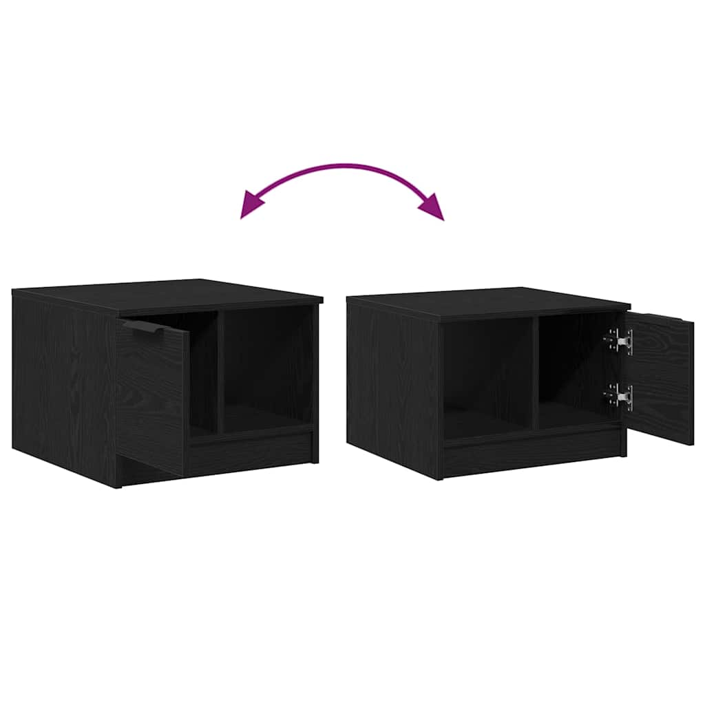 Masă de cafea Stejar negru 50 x 50 x 36 cm Lemn compozit GartenMobel Dekor