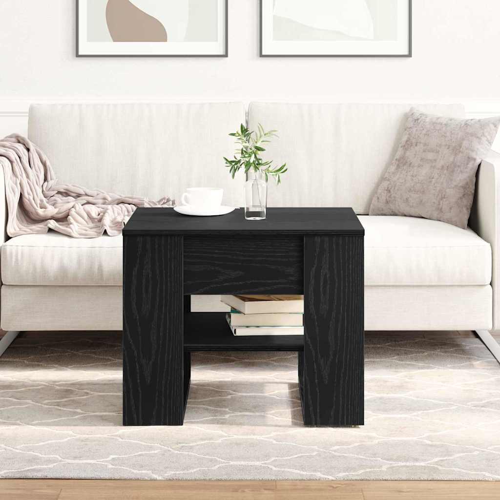 Masă de cafea Stejar negru 55.5 x 55 x 45 cm Lemn compozit GartenMobel Dekor