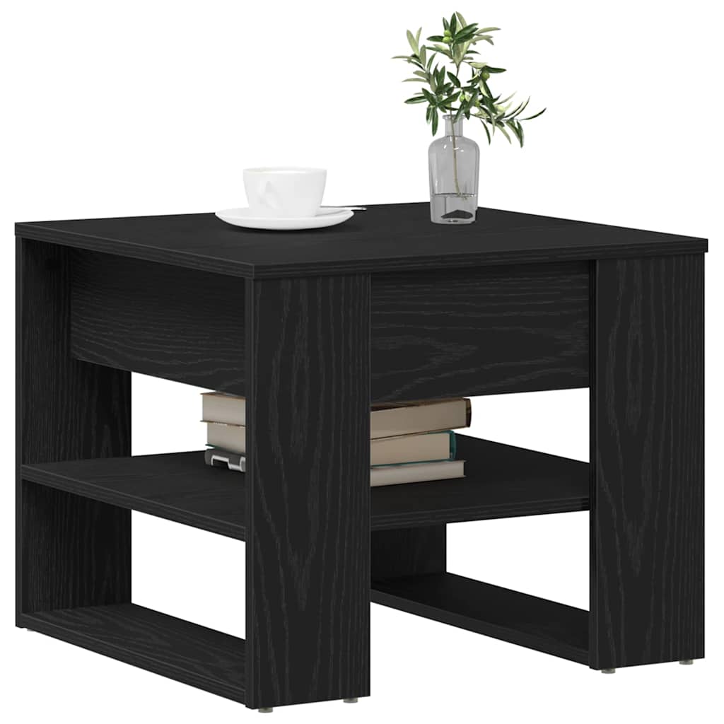 Masă de cafea Stejar negru 55.5 x 55 x 45 cm Lemn compozit GartenMobel Dekor