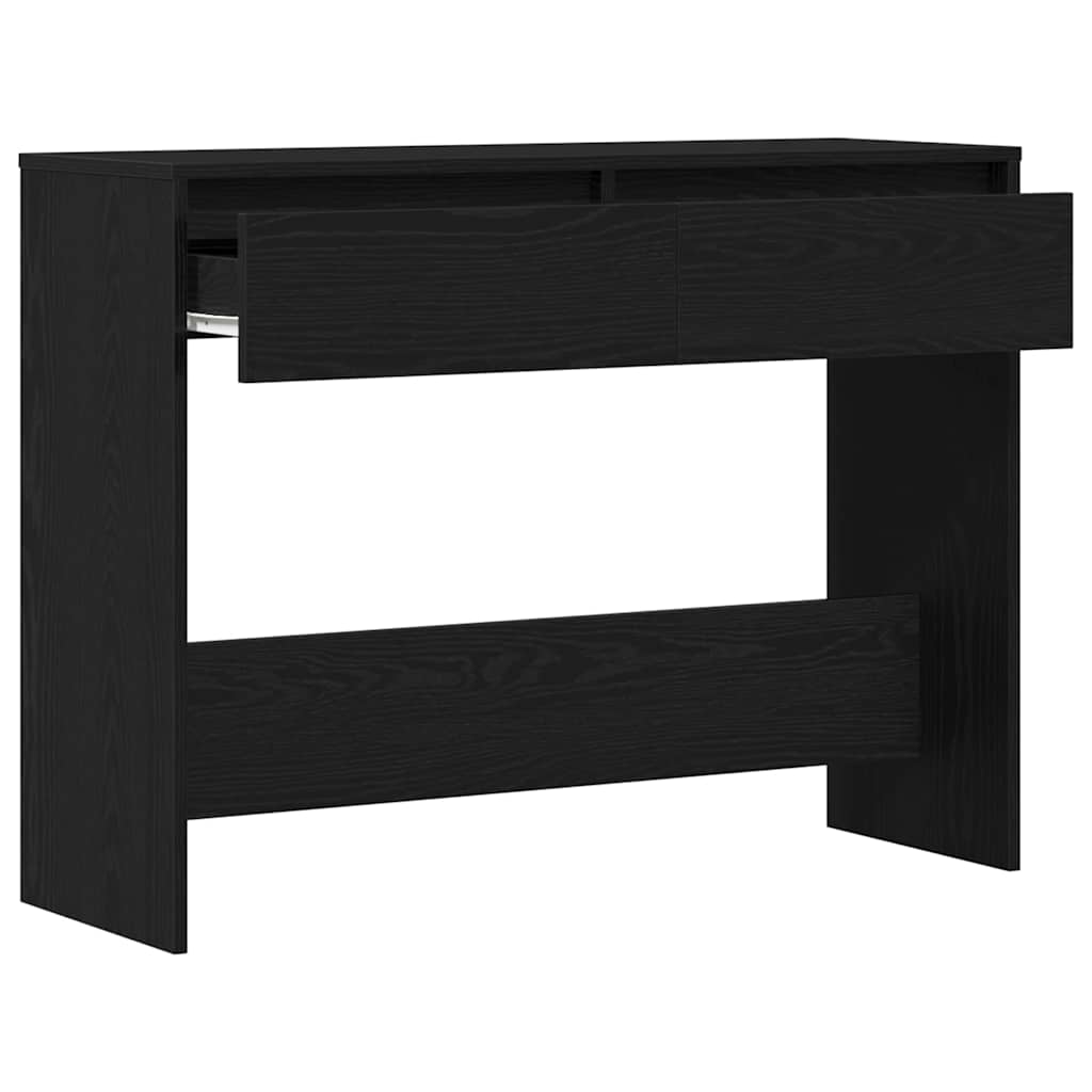 Masă de consolă Stejar negru 100 x 35 x 76.5 cm Lemn compozit GartenMobel Dekor
