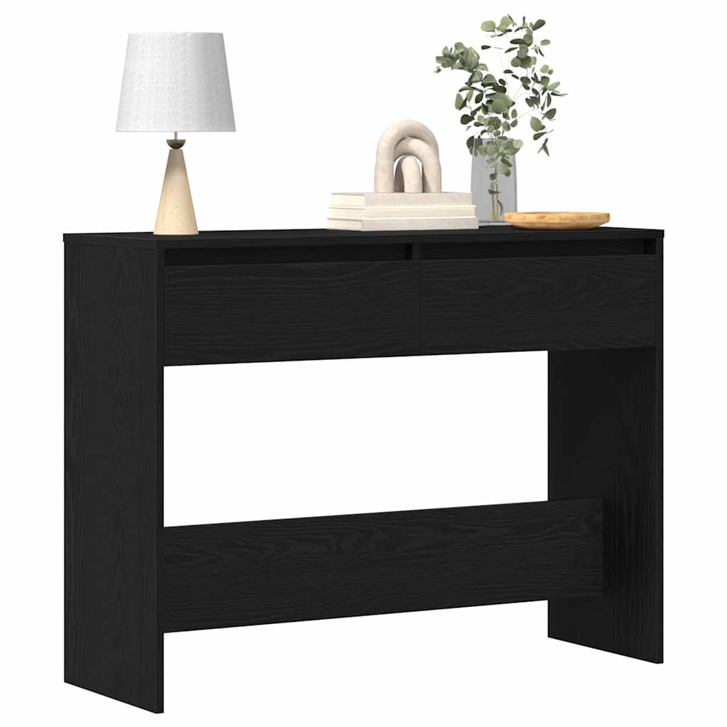 Masă de consolă Stejar negru 100 x 35 x 76.5 cm Lemn compozit GartenMobel Dekor