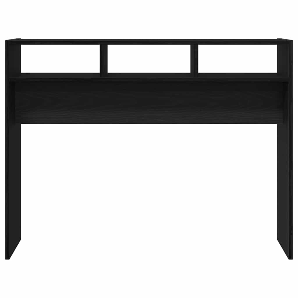 Masă de consolă Stejar negru 105 x 30 x 80 cm Lemn compozit GartenMobel Dekor