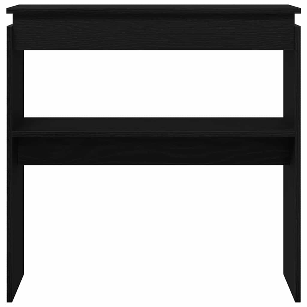Masă de consolă Stejar negru 80 x 30 x 80 cm Lemn compozit GartenMobel Dekor