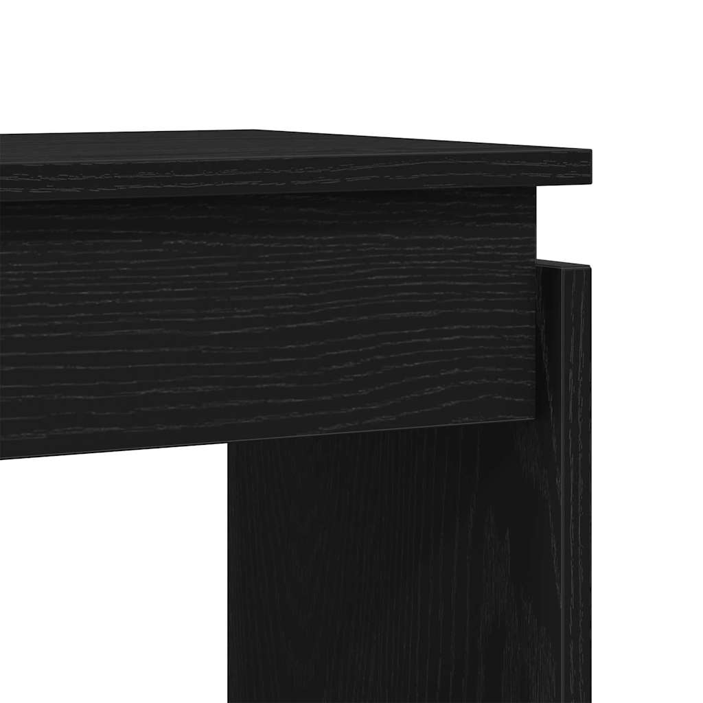 Masă de consolă Stejar negru 80 x 30 x 80 cm Lemn compozit GartenMobel Dekor