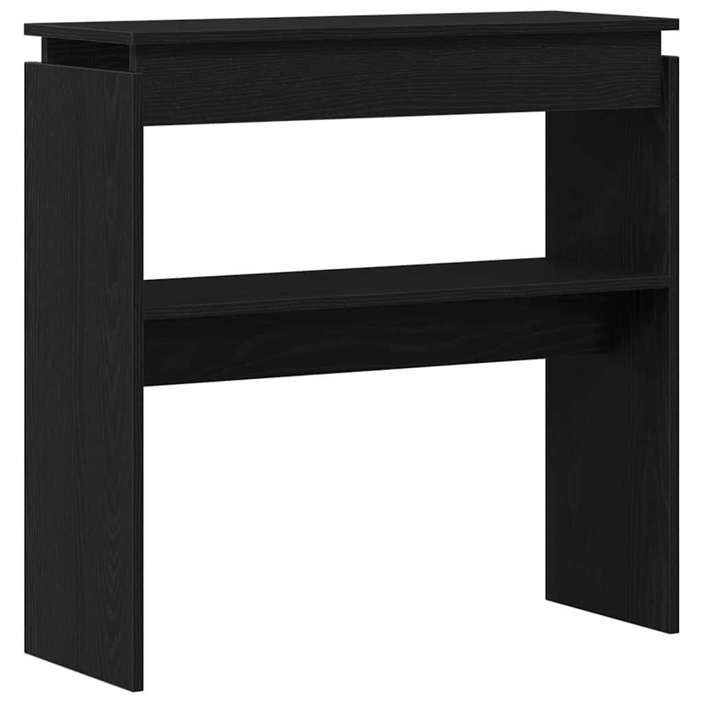 Masă de consolă Stejar negru 80 x 30 x 80 cm Lemn compozit GartenMobel Dekor